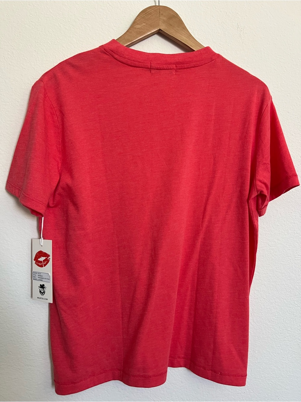 Wildfox Strawberry Festival Tee - Bright Pink with White Graphic - Picture 4 of 4